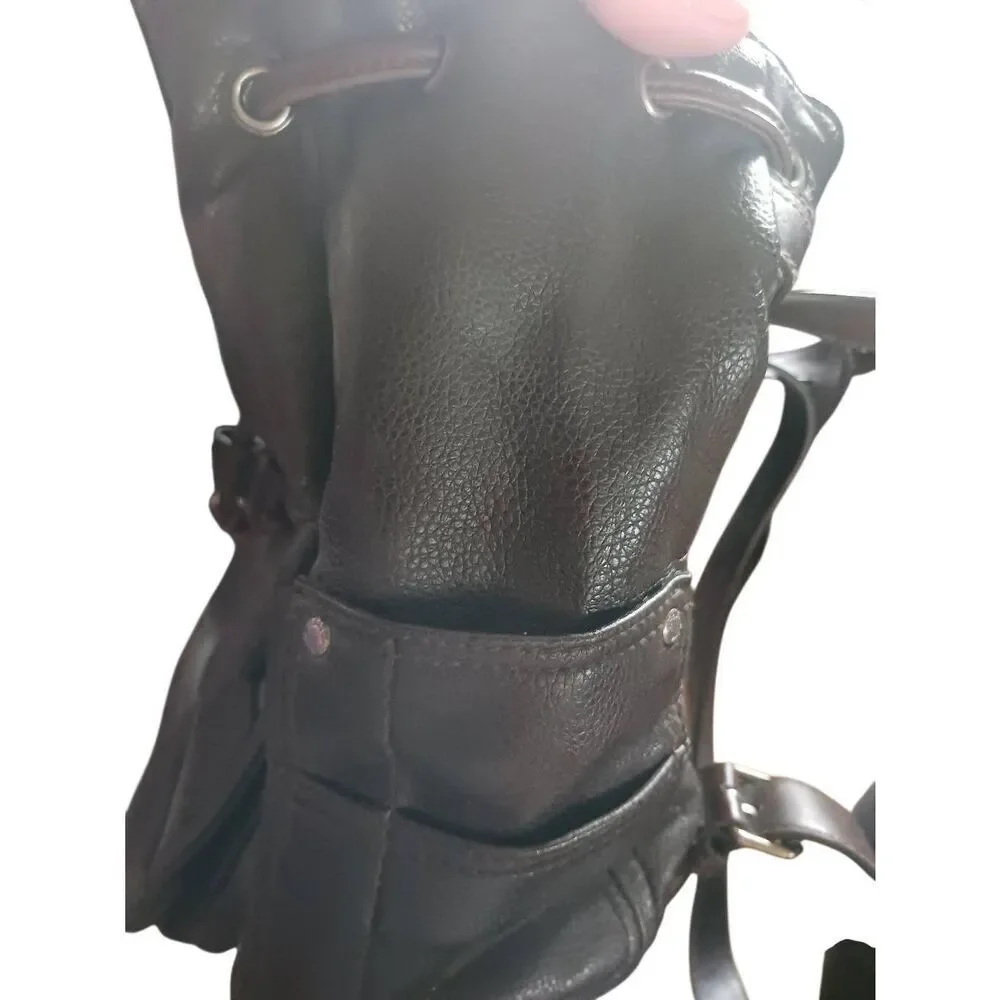 Relic leather bucketbag Cinch Backpack leather